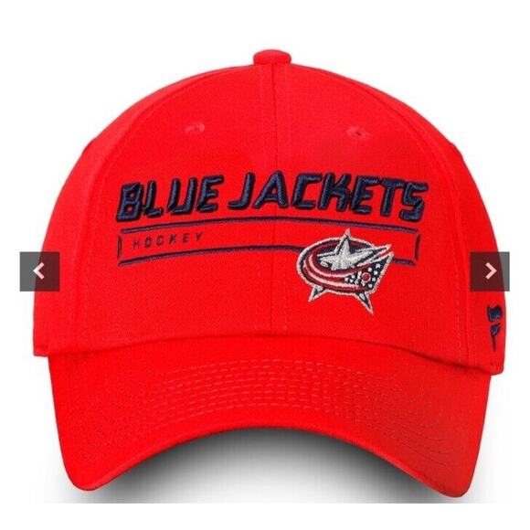 Columbus Blue Jackets Fanatics Branded Authentic Pro Rinkside Adjustable Hat NEW - Picture 2 of 7